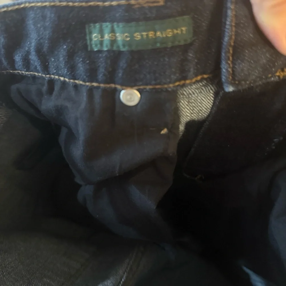 Lauren Ralph Lauren Straight Dark Denim Blue Jean